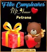 GIF Gif de Feliz cumpleaños mi AMOR Petrona